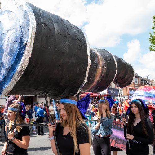 Telescope in the procession 2019